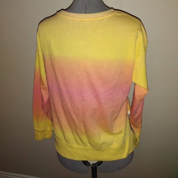 Mickey Mouse Orange Ombré Sweatshirt, Disney Mickey Ombre Tie Dye Sweatshirt - Picture 10 of 11